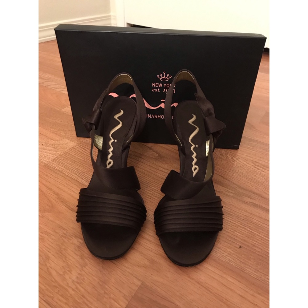 Worn once Nina heels.